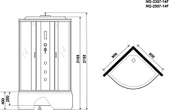 Niagara Душевая кабина Classic NG-2307-14F – фотография-18